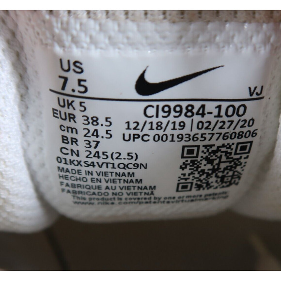 Nike Shoes Womens 7.5 Athletic Sneaker Downshifter 10 Running Sport Active White - Picture 11 of 12